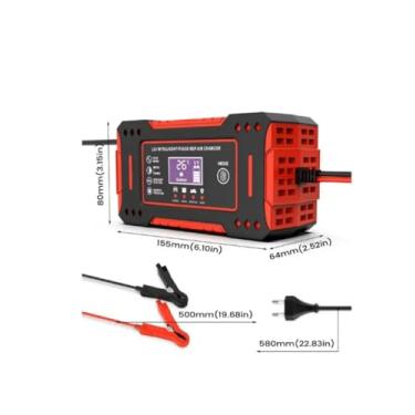 Imagem de Carregador De Bateria 12v Com Display Multifunções 6 Amperes 6A12