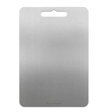 Imagem de GR1 Tábua de corte de titânio puro para cozinha, ultradurável, leve, lavável na lava-louças, superfície de corte profissional, 4 opções de tamanho (grande)