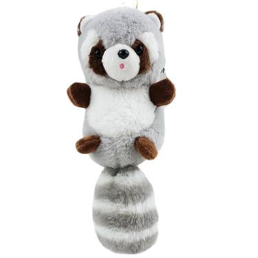 Imagem de Chaveiro de pelúcia Cute Raccoon Soft Furry Animal