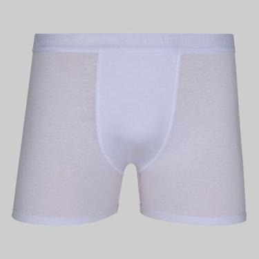 Imagem de Cueca Lupo Boxer Algodão com Elastano 00784, Branco, G