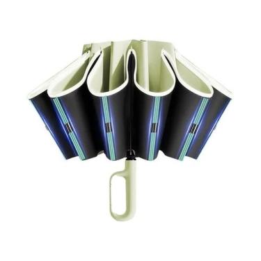 Imagem de Guarda-chuva Automático Unissex 60K Dobrável À Prova De Vento Com Faix