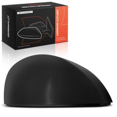 Imagem de A-Premium Tampa do espelho retrovisor do lado do passageiro - compatível com Ford Escape 2013-2016, Focus 2012-2018, C-Max CMax 2013-2018 - Preto liso, com furo de seta