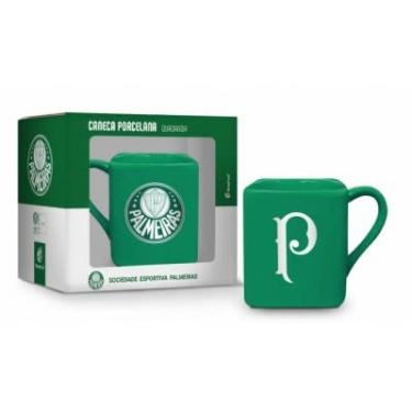Imagem de CANECA PORCELANA QUADRADA TIMES - PALMEIRAS