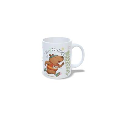 Imagem de Caneca de Cerâmica 325ml com Estampa de Capivara Professor, Design Colorido com Frase Motivacional (24)