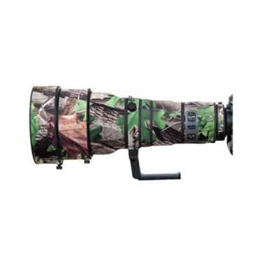 Imagem de COMEOXO Capa de lente para Nikon AF-S 400 mm F/2,8 G VR camuflagem capa de proteção para lente de câmera (cor #camuflagem folha verde - à prova d'água) capa de chuva
