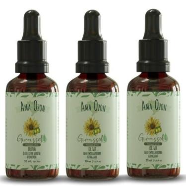 Imagem de Trio Óleo De Oliva Ozonizado Base Girassol E Ozônio 3X30Ml - Amaozon