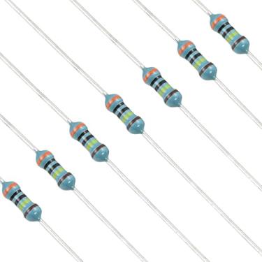 Imagem de YOKIVE Resistor de 100 peças de 3MOhm, resistor fixo de filme metálico de 1/4W (0,25 W), tolerância +/-1% resistores, certificado ROHS