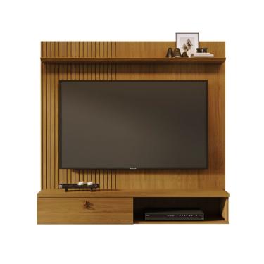 Imagem de Painel com Rack Suspenso para TV até 55 Polegadas Iris 1 Porta Cumaru