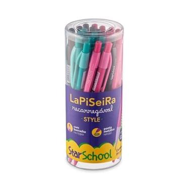 Imagem de StarSchool – Lapiseira Style 0.5mm | Corpo Colorido, Ponta Metálica Retrátil e Borracha Integrada | Escrita Precisa e Confortável