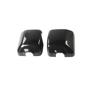 Imagem de Capa protetora para espelho retrovisor de carro, capa lateral com modelo leve, compatível com jeep wrangler jl 4xe 2018 a 2024, acessórios externos(Carbon fiber pattern)