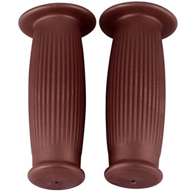 Imagem de Generic Punho Universal para Guidão de Motocicleta Vintage, Material TPU Durável, Decoração de Motocicleta, Luxo Encantador, Vívido, par de Punho de 1 Polegada 25/28 Mm para Entusiastas de Motocicletas (Cor Café)