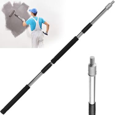 Imagem de Poste de extensão, haste de extensão de rolo de pintura multiuso para limpeza de rolo de tinta spray para uso externo e substituição de lustre (3 pés a 1,2 m)