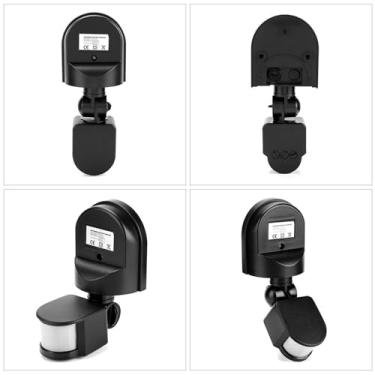 Imagem de Cosiki Interruptor de Lâmpada Eficiente Com Sensor Infravermelho Ajustável para Proteção de Segurança Doméstica Feito de Material Plástico Premium (Preto)