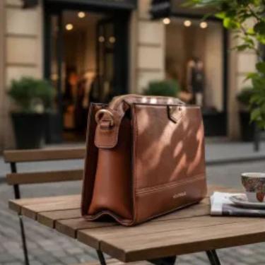 Imagem de Bolsa feminina transversal Pavão de Ouro 