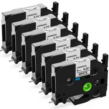 Imagem de Fita de etiqueta de substituição Labelife TZe-211 6mm para Brother