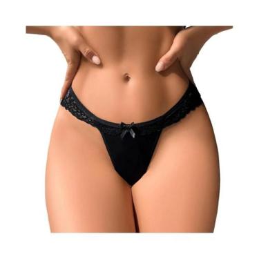 Imagem de Calcinhas Elegantes De Cintura Baixa Com Laço, Lingerie Sexy E Confort