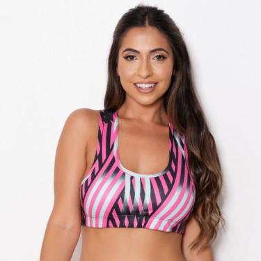 Imagem de Top Nadador sem Bojo Cirrê Cor:Rosa/Verde/PretoTamanho:GG - Inspiração