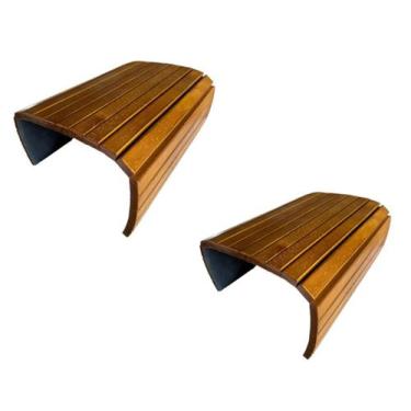 Imagem de Kit 02un Esteira Decorativa Suporte Sofá Filetada Madeira. - M A Sorpr