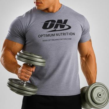 Imagem de Camiseta T-Shirt Masculina ON Optimum Nutrition Fitness e Musculação-Masculino