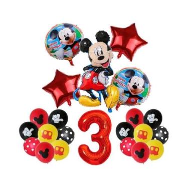Imagem de Conjunto De Balões Disney Mickey Mouse 14 Peças Decoração De Festa De 