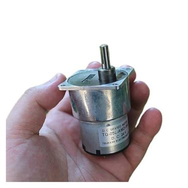 Imagem de Motor de arranque eletrônico DC Gear 12-24V 260-530RPM, 5W metal caixa de engrenagens redução de velocidade média engrenagem, motor de partida eletrônico, eixo de saída 6 mm