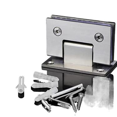 Imagem de Dobradiça de aço inoxidável dobradiça de porta de vidro de chuveiro 90 graus de parede a vidro braçadeira de armário dobradiça de vidro dobradiça de móveis dobradiça de porta polida dobradiça de porta