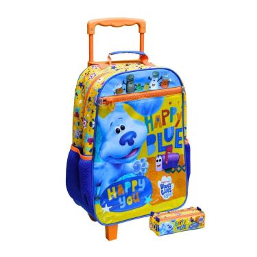 Imagem de Kit Escolar Mochila De Rodas + Estojo Dog Blue