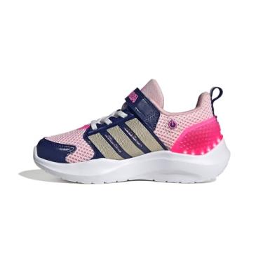 Imagem de adidas Tênis Lightorama para bebês e meninas, Rosa claro/Cyber Metallic/Rosa lúcido, 6 Toddler