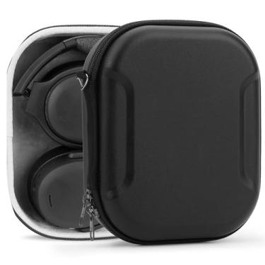 Imagem de Geekria Capa de fone de ouvido resistente PRO compatível com Skullcandy Crusher EVO/ANC 2, Hesh 3, Venue e mais, capa rígida, durável, bolsa de transporte de viagem com proteção multicamadas (preto)