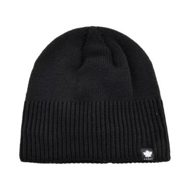 Imagem de Gorro De Inverno Masculino Quente Com Forro De Veludo, Dupla Camada, L