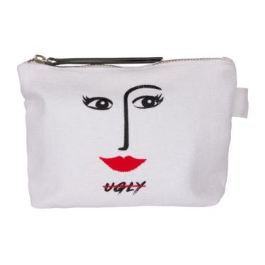 Imagem de Necessaire De Maquiagem Faces Ugly Biggdesign, Branco