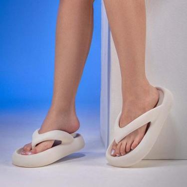 Imagem de Chinelo de Dedo Feminino Nuvem Solado Confortável Cloud Leve Tendência