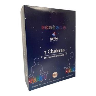 Imagem de Incenso Indiano Atria 7 Chakras Massala 25 Cxs Com 8 Varetas - Lua Mís