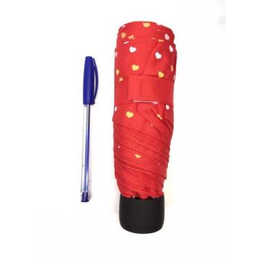 Imagem de Guarda Chuva Mini Sombrinha de Bolsa Pequeno Alumínio Leve e Compacto 