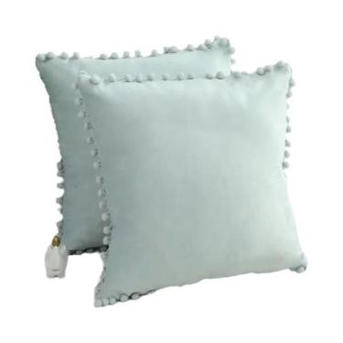 Imagem de Capa De Almofada Decorativa Com Franjas De Macramê E Flores Para Sofá 