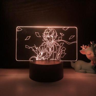 Imagem de Anime estereoscópico 3D Night Light Bungou Stray Dogs Dazai Osamu - Ta
