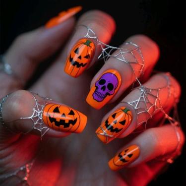 Imagem de Adesivos de unhas BJR Halloween Cartoon Fake Wearable Wholesale