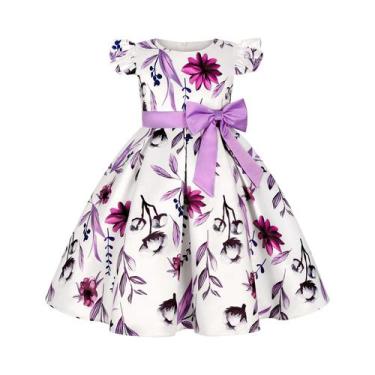 Imagem de Vestido De Princesa Novo E Quente Para Meninas Com Manga Borboleta E E
