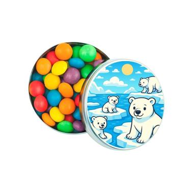 Imagem de Latinha Lembrancinha Personalizada Ursos Polares