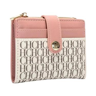 Imagem de Carteira Unissex Retrô Com Estampa De Letras, Porta-Cartões Clássico E