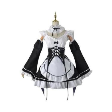 Imagem de Fantasia De Cosplay Anime Ram Brake Preta Para Mulheres E Meninas, Ves