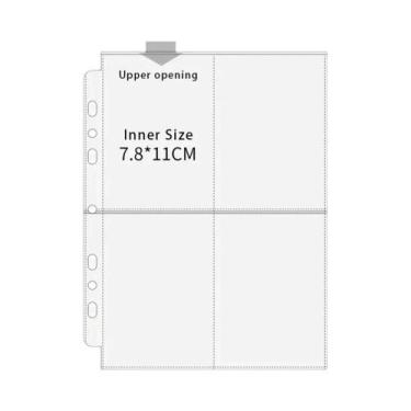 Imagem de Fichário A5 Com 3 Ou 7 Argolas Para Photocards, Páginas De Refil Trans