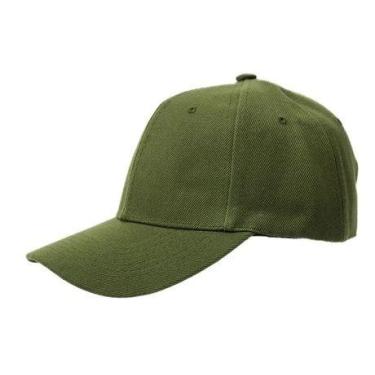 Imagem de Boné Básico Aba Curva Liso Unissex Adulto Ajuste , Verde, 58cm