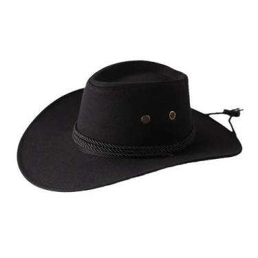 Imagem de Chapéu country cowboy australiano camurça qualidade premium - oem, Pre