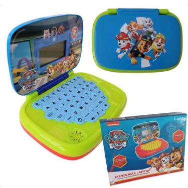 Imagem de Laptop Patrulha Canina Brinquedo musical Bilíngue Candide 1915, Azul, 