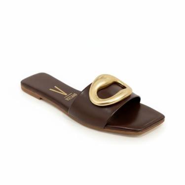 Imagem de Rasteira Vizzano Feminina Cacau Leveza Urbana Confortável -, Cacau, 35