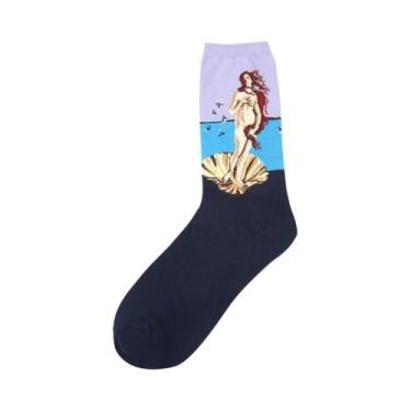 Imagem de Meias Retro De Outono E Inverno Para Homens Com Arte De Van Gogh, Meia