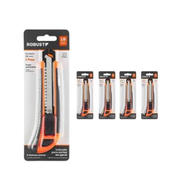 Imagem de 5 Estilete Retratil Profissional Gedore 18mm Emborrachado - GEDORE ROB