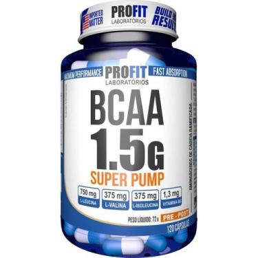 Imagem de Bcaa Super Pump 1,5g -120 Cápsulas - ProFit - PROFIT LABORATÓRIO