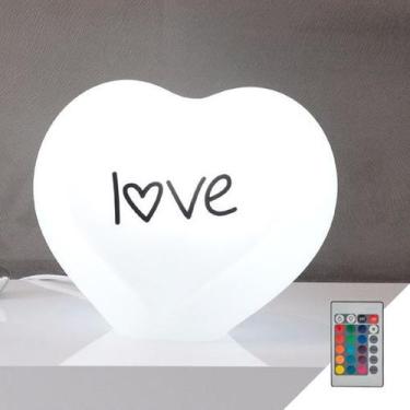 Imagem de Luminária Coração Love Stylo LED RGB, Bivolt